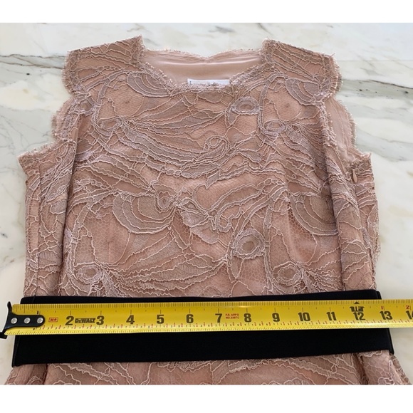 EMILIO PUCCI BLUSH LACE BELTED DRESS SIZE IT 42 / US 8 NWOTS! - Picture 10 of 15